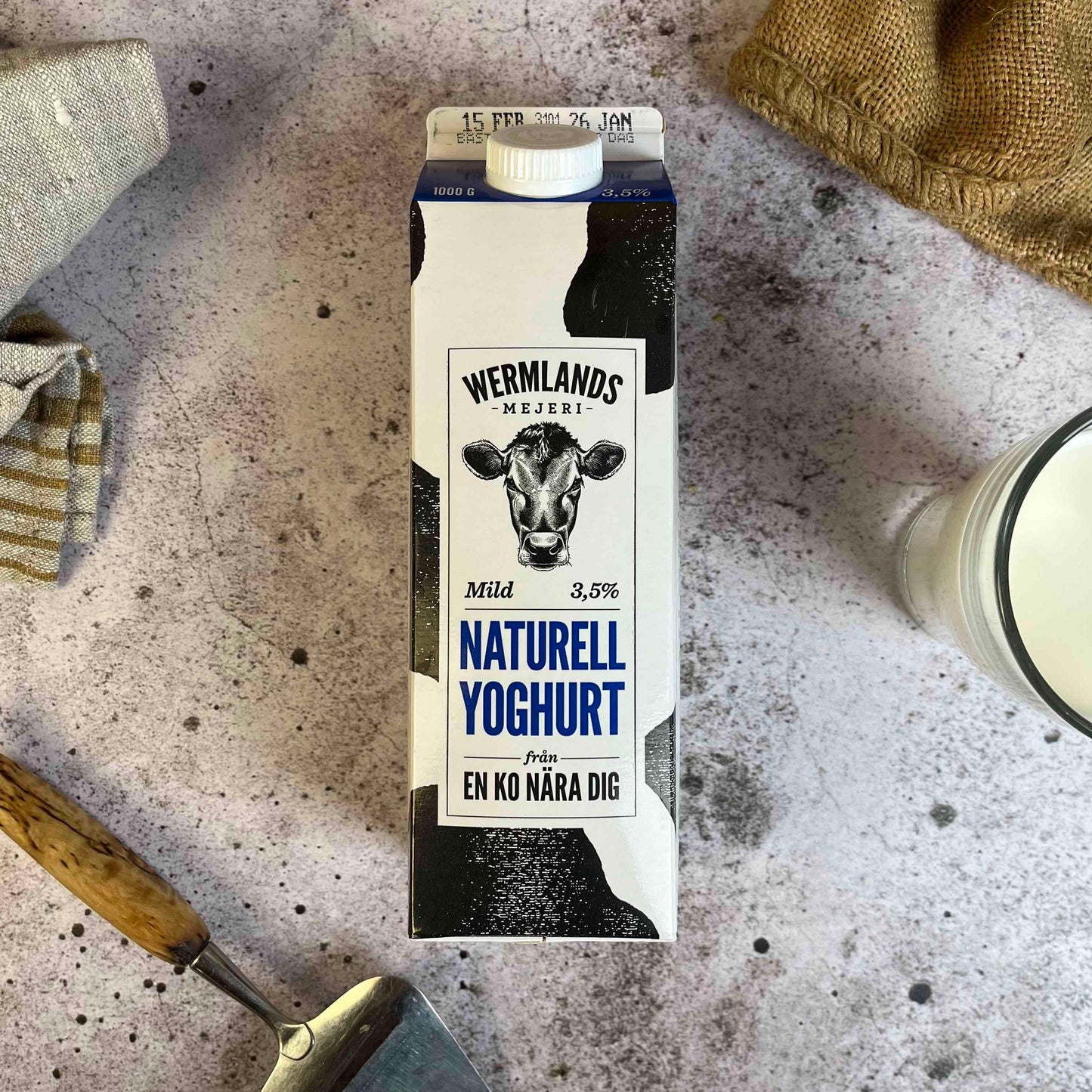 Wermlands Mejeri Yoghurt Naturell 3.5% 1L